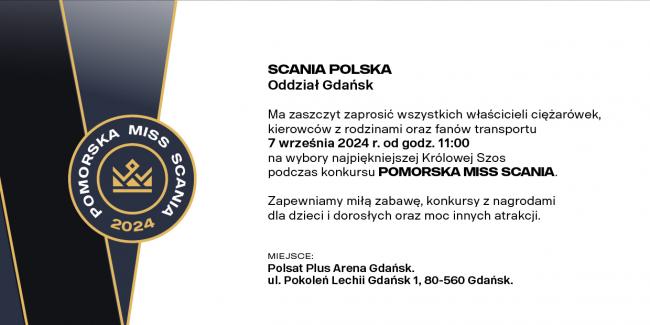 POMORSKA MISS SCANIA zaprasza